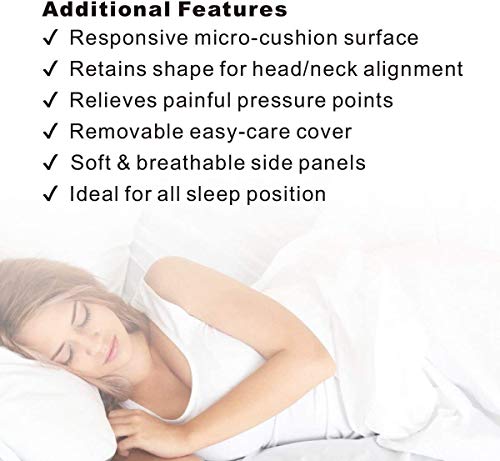 Bamboo Memory Foam Orthopedic Contour Pillow - ComfyPro Canada