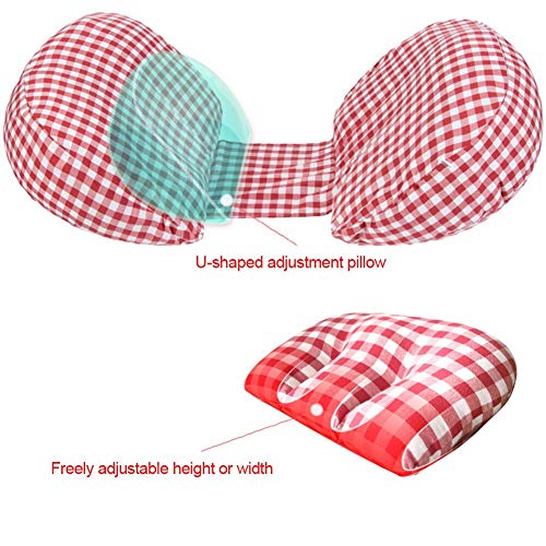 ComfyPro Side Sleeper Pregnancy Wedge Pillow, Cozy Belly and Pregnancy Support Pillow in Rose Pink Check - ComfyPro Canada