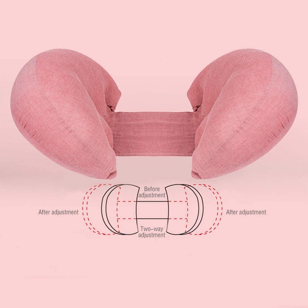 ComfyPro Side Sleeper Pregnancy Support Body Pillow Wedge, Cozy Belly and Back Support Pillow in Plain Rose Pink - ComfyPro Canada