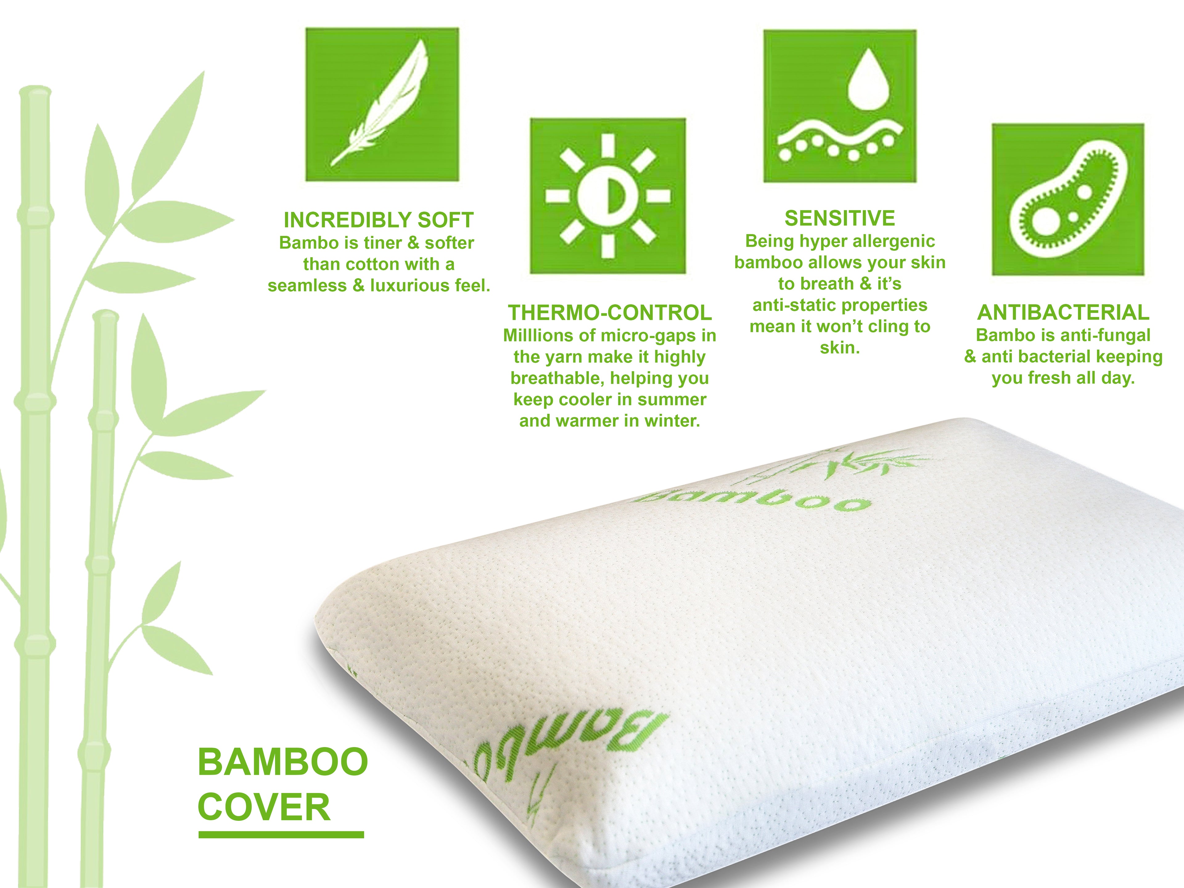 Cooling Gel Infused Memory Foam Pillow - ComfyPro Canada