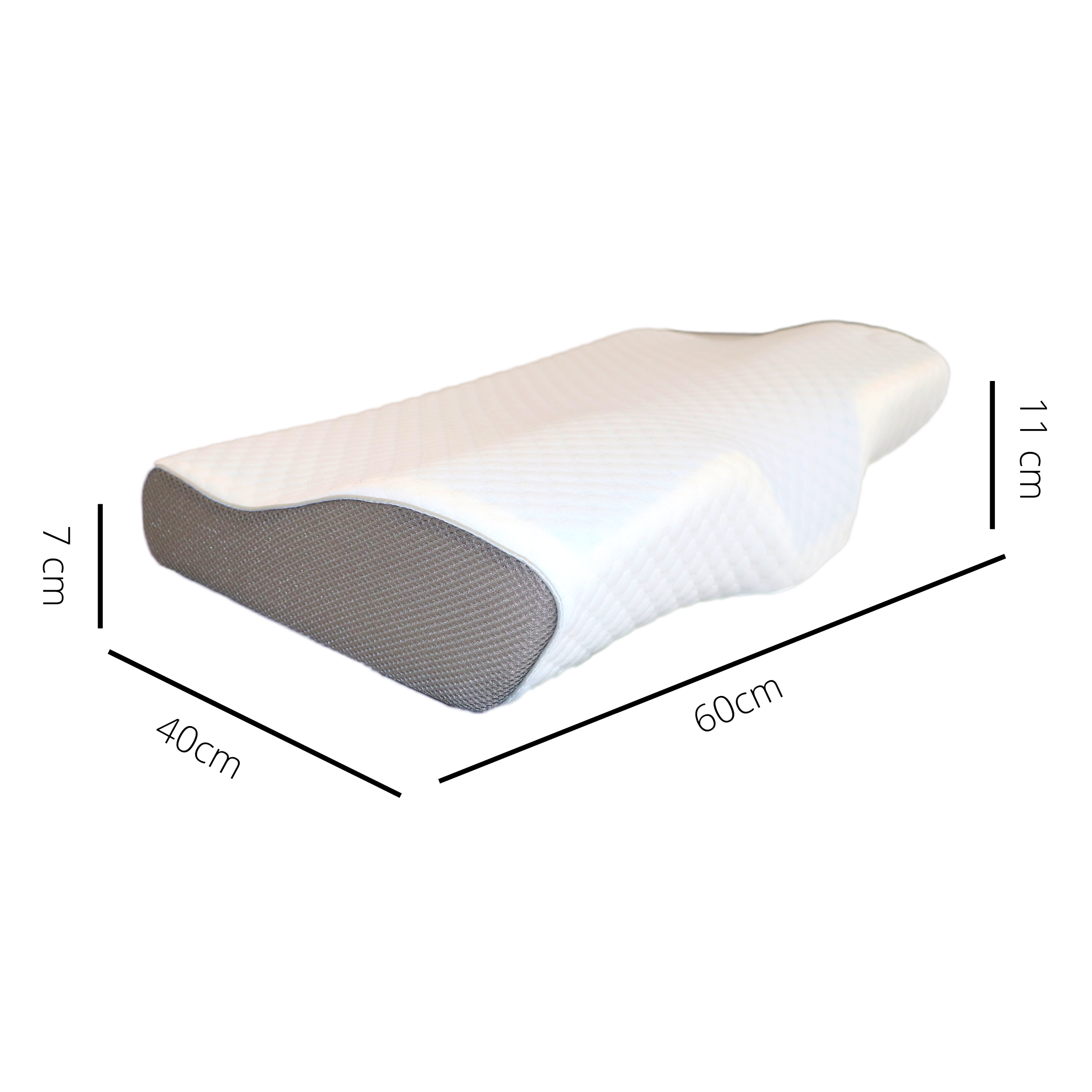 Contoured Orthopaedic Cooling Gel Memory Foam Pillow for Posture Correction, Back and Neck Pain - ComfyPro Canada