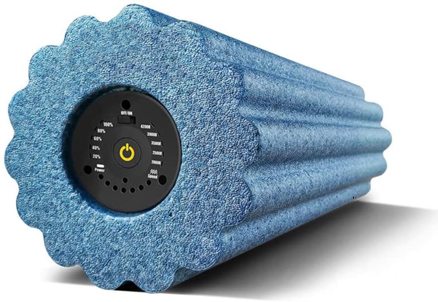 5 Speed Vibrating Foam Roller, Deep Tissue Massage for Exercise, Electric Fitness Yoga Rollers, Pliability Training, - ComfyPro Canada