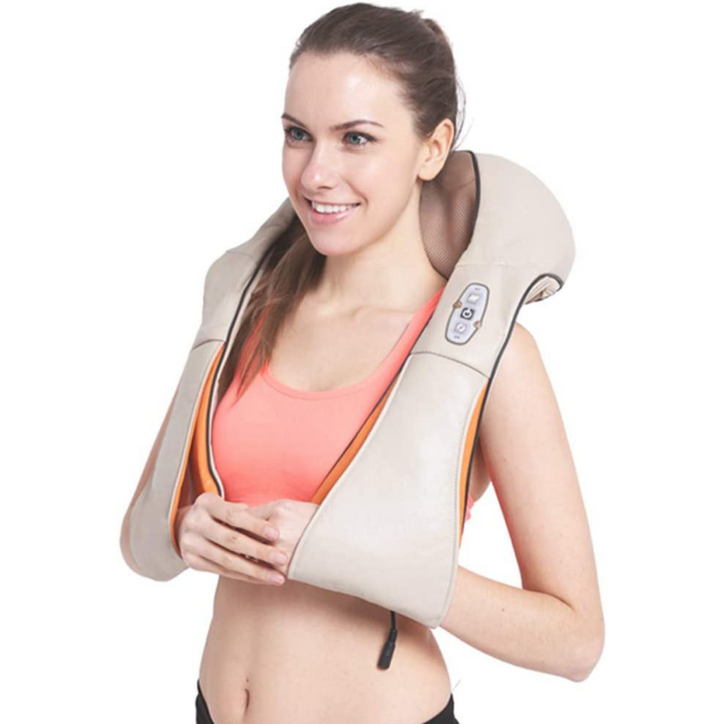 Shiatsu Electric Neck Massager & Shoulder Massager with 3D Kneading Massage - ComfyPro Canada
