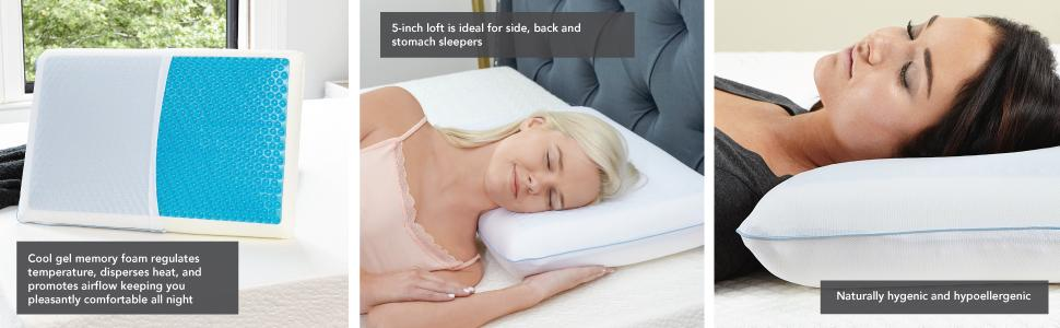 Cooling Gel Memory Foam Pillow - ComfyPro Canada